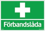 Skylt Förbandslåda