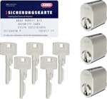 Cylinder oval LL 3-pack 5 nycklar nickel SSF3