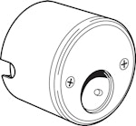 Cylinderhus 3367 rund insida Alfa svart