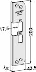 Monteringsstolpe ST4006H-18 höger vinklad