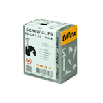 Skruvklammer svart 7-10mm 100-pack