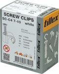 Skruvklammer vit 7-10mm 100-pack