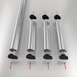 Skyddsprofil BA-20/22 1735mm svart