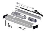 Dörrautomatik SW300-S-ECO tryckande standardarm kpl grå/svart