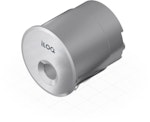Cylinderhylsa rund utsida nickel satin