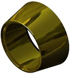 Cylinderring rund 27mm polerad mässing