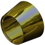 Cylinderring rund 36mm polerad mässing