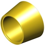 Cylinderring rund 36mm borstad mässing