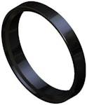 Förhöjningsring rund 3mm svart