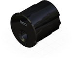 Cylinderhylsa rund utsida svart