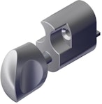 Vredcylinder oval återfjädrande nickel satin