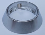 Låsskyddshöjd rund 15 mm krom