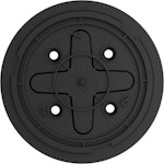 Monteringsfäste EN54 Rök,Värme,Värme/Siren, Rök/Siren svart