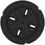 Monteringsfäste EN54 Siren/LED-blixt, Siren, LED-blixt svart