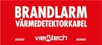 Skylt Värmedetektorkabel 80x35mm