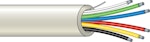 Kabel FKKB 6x0,2mm mjuk vit 100m