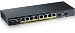 PoE switch 8PoE + 2SFP GS1900-10HP 77W webmanaged
