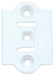 Fästplatta 2434 för gångjärn vit