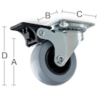 Länkhjul M broms 4105 50mm fz