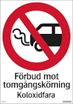 Skylt Förbud mot tomgångskörning 210x297