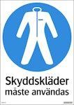 Skylt Skyddskläder 210x297mm