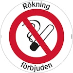 Skylt Golvobs Rökning förbjuden