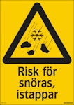 Skylt Snöras Istappar 210x297mm