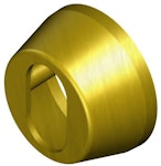 Cylinderring 27mm utsida BB mattmässing