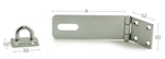 Hasp 1366-150mm galv SB