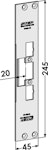 Monteringsstolpe ST4001-20 plan