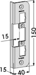 Monteringsstolpe ST4012-15 vinklad