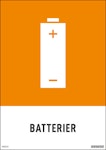 Dekal Miljö Batterier 210x297mm