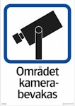 Dekal Området kamerabevakas 148x210mm