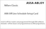 Setup card off-line schedule