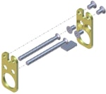 Monteringskit dubbelsidig smalprofil
