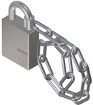 Hänglås S10 utomhus H10S4 11/28 kedja