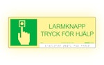 Larmknapp tryck för hjälp