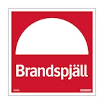 Skylt brandspjäll