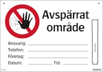 Avspärrat område