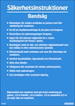 Säkerhetsinstruktioner bandsåg