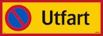Parkering förbjuden utfart