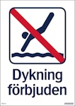 Dykning förbjuden