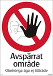 Avspärrat område