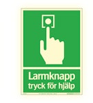 Larmknapp tryck för hjälp