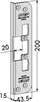 Monteringsstolpe ST4005-20 vinklad