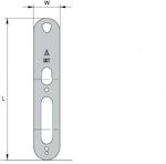 Täckplåt 52mm matt rostfritt stål