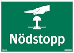 Dekal Nödstopp 148x105mm