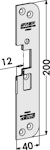 Monteringsstolpe ST3528H plan