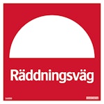 Räddningsväg 210x210mm