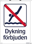 Dykning förbjuden 210x297mm